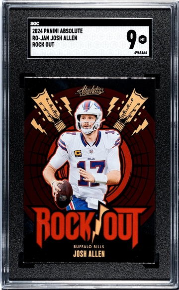 2024 Absolute #RO-JAN Josh Allen Rock Out SGC 9