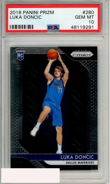 2018 PANINI PRIZM LUKA DONCIC #280 PSA 10 GEM MT ROOKIE RC