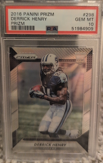 2016 Panini Prizm Derrick Henry Prizm Silver RC PSA 10