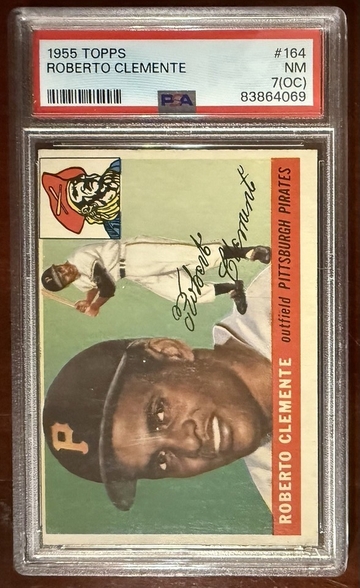 1955 Topps Roberto Clemente RC PSA 7 (OC)