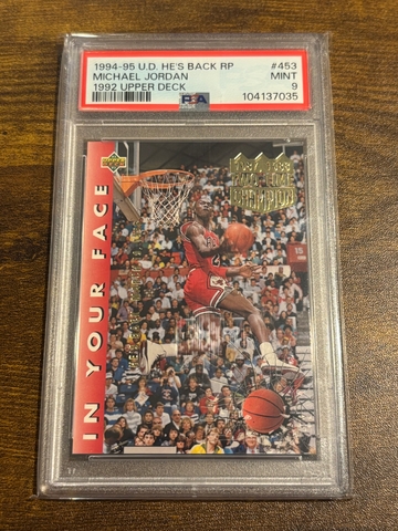 1994-95 Upper Deck He’s Back Michael Jordan #453 PSA 9