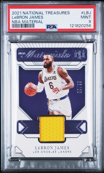 2021-22 Panini National Treasures Lebron James Patch /99 PSA 9  Materials 🎆