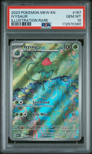 2023 Pokemon #167/165 Ivysaur Illustration Rare 112970360 PSA 10
