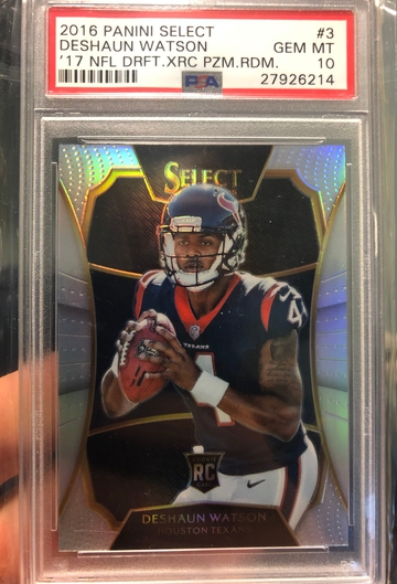 Deshaun Watson 2016 Select XRC Prizm PSA 10