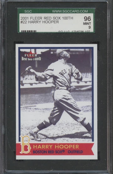 2001 Fleer Red Sox 100th #22 Harry Hooper SGC 96 Mint 9
