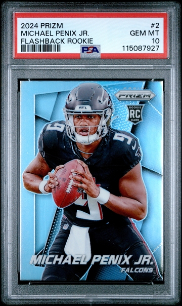 2024 PANINI PRIZM MICHAEL PENIX #2 FLASHBACK ROOKIE RC PSA 10