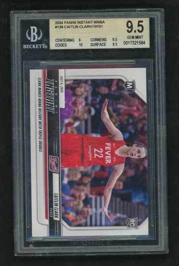2024 Panini Instant Caitlin Clark #139 RC /10151 BGS 9.5