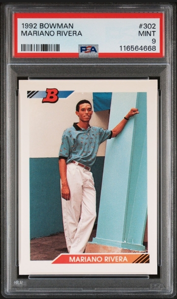1992 BOWMAN Mariano Rivera RC PSA 9