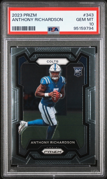 2023 Panini Prizm Anthony Richardson #343 PSA 10 Rookie – GEM MINT