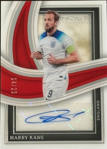 Harry Kane 2023-24 Panini Immaculate Collection Signature Ruby /25