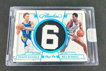 2022 Bill Russell Dyson Daniels Panini Flawless 6 Platinum Patch 1/1 SEALED Tribute SP Jersey RC Rookie