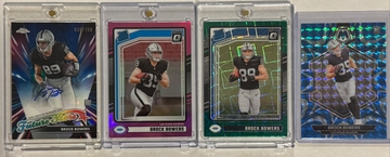 2024 Brock Bowers Rookie Card Lot of 4 including autograph!