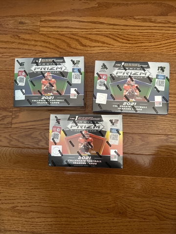 2021 Prizm Draft Picks Mega box sealed football X3, 3 guaranteed autos