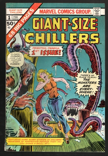 1974 Marvel Giant-Size Chillers #1 50 Cent version VF++