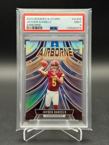 Jayden Daniels 2024 Rookies & Stars Airborne Silver PSA 9