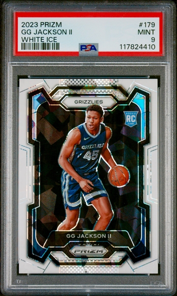 2023 Gg Jackson Panini Prizm White Cracked Ice Rookie /35 PSA 9 #179 RC SP G.G.