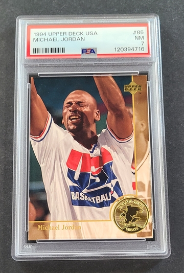 1994 UPPER DECK USA #85 MICHAEL JORDAN PSA 7 NM