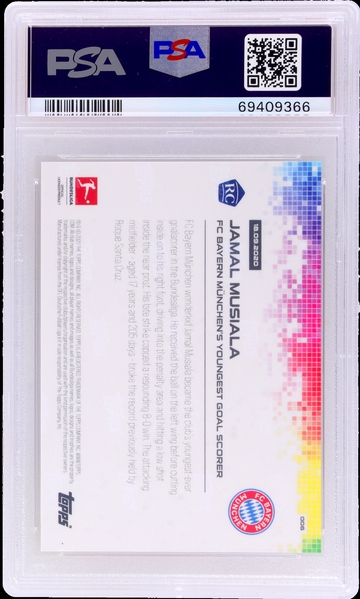 2020 Topps Now Bundesliga Jamal Musiala #6 RC PSA 10