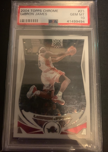 Lebron James Topps Chrome 2004 