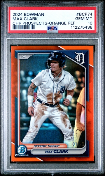 2024 Bowman Max Clark 1/25 Orange
