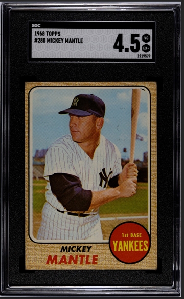 1968 Topps Mickey Mantle SGC 4.5