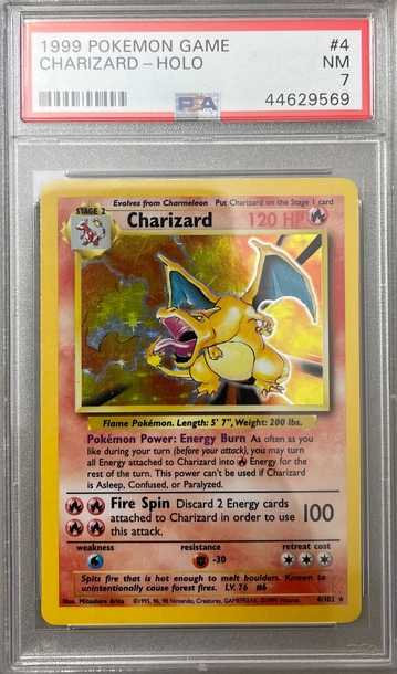 PSA 7 Base Set Charizard Pokémon 1999