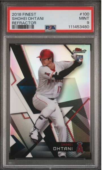 Shohei ohtani 2018 finest refractor psa 9