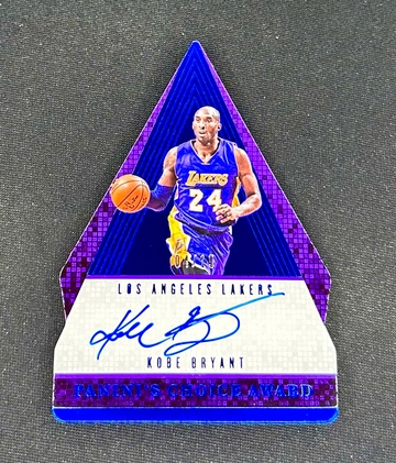 2016 Kobe Bryant Panini Preferred Crown Purple Blue Die Cut Auto /15 #200 Choice Award Autograph SP
