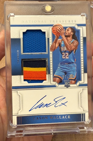2023 National Treasures Cason Wallace Rookie Patch Auto /99