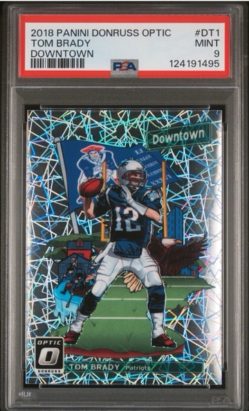 Tom Brady 2018 Optic Downtown SSP PSA 9