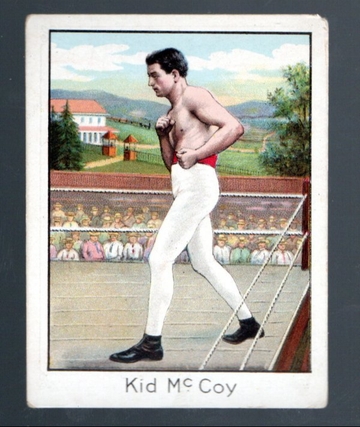 1910 T220 Mecca Cigarette Non Sport Card HOF Charles Kid McCoy Athlete & Prize Fighters 