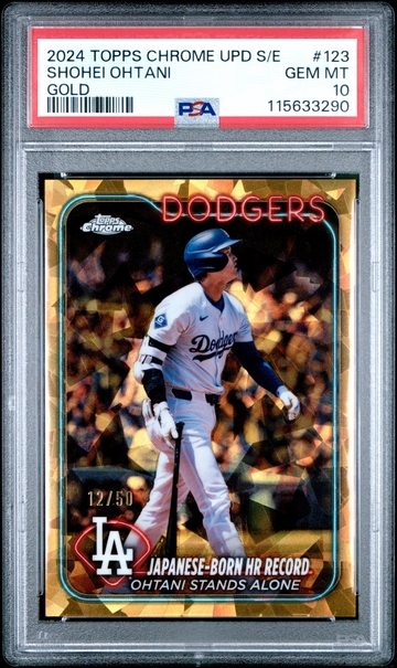 2024 Topps Chrome Update Sapphire Shohei Ohtani #USCS123 Gold /50 PSA 10