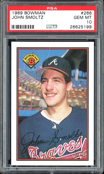 JOHN SMOLTZ 1989 BOWMAN #266 PSA 10 RC