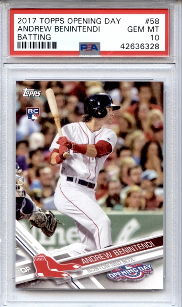 2017 Topps Opening Day #58A Andrew Benintendi RC PA 10