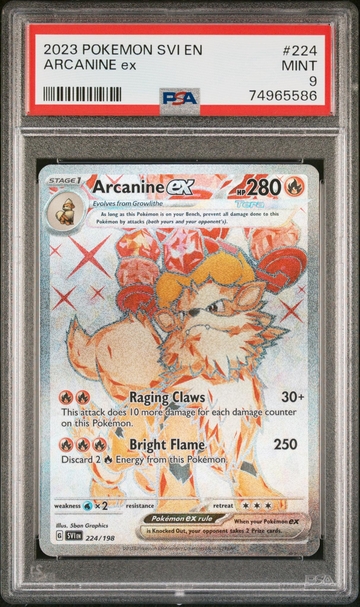 2023 Scarlet & Violet #224 Arcanine ex PSA 9