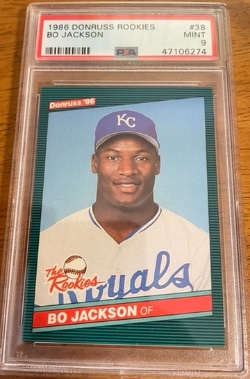 Bo Jackson 1986 Donruss Rookies PSA 9