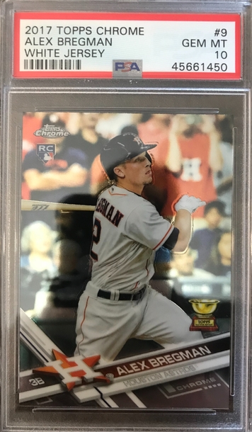 2017 Topps Chrome Alex Bregman #9 PSA 10