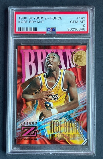 1996-97 Skybox Z-Force Kobe Bryant Rookie Card #142 PSA 10 Gem Mint RC