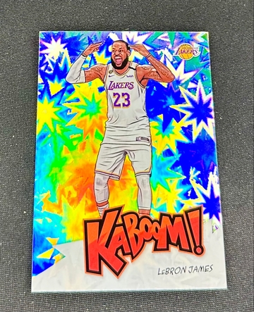 2020-21 Lebron James Panini Crown Royale Kaboom Holo #4 KABOOM! SP RARE Lakers