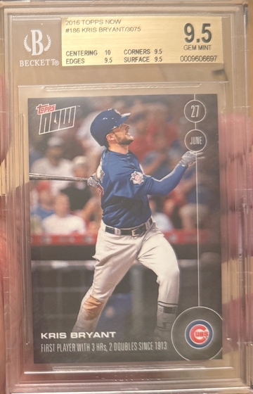 2016 Topps Now Kris Bryant Rookie BGS 9.5