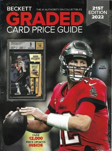 $29.95 New Beckett Graded Card Price Guide 21st Edition 2022 Tom Brady Tampa Bay Buccaneers