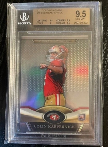 Colin Kaepernick 2011 Topps Platinum RC #59 Gem Mint
