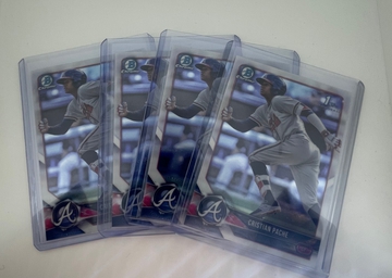 2018 Bowman Chrome Cristian Pache 1st Bowman RC Lot of 4