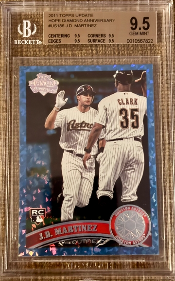 2011 Topps Update JD Martinez Hope Diamond Anniversary /60 US186 BGS 9.5 Rookie