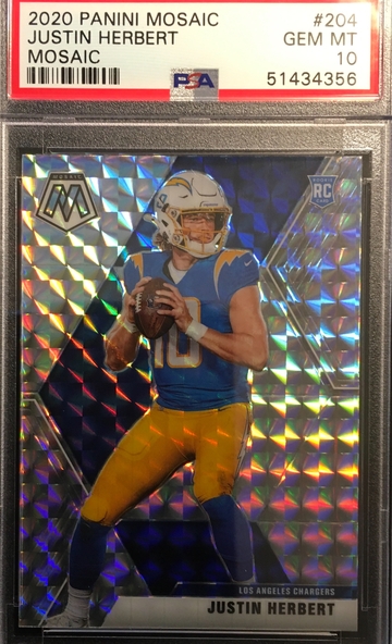 Justin Herbert 2020 mosaic priZm 