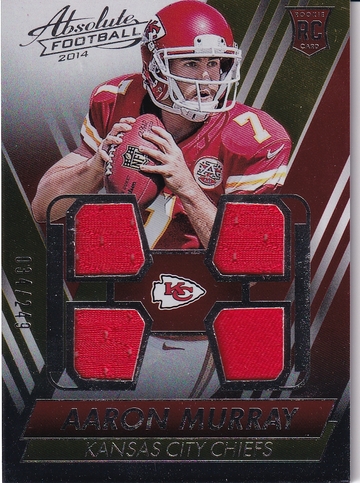 2014 Absolute Aaron Murray #AM RC Relic 034/249