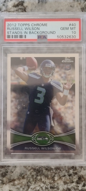 2012 Russell Wilson RC Topps Chrome 