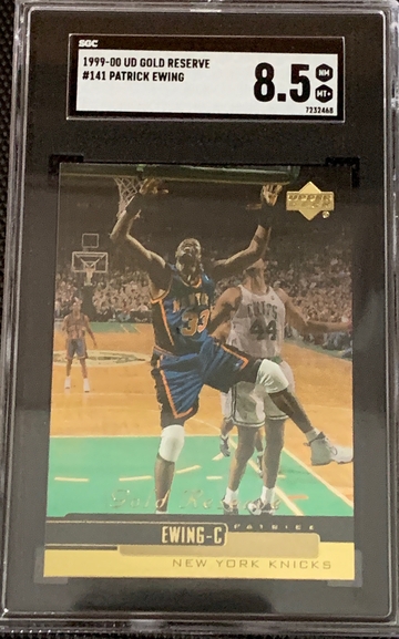 1999-00 UD Gold Reserve #141 Patrick Ewing SGC 8.5