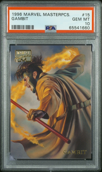 1996 Marvel Masterpieces #15 Gambit PSA 10 Gem Mint