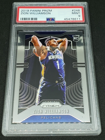 2019-20 Zion Williamson Prizm PSA 9 RC Rookie